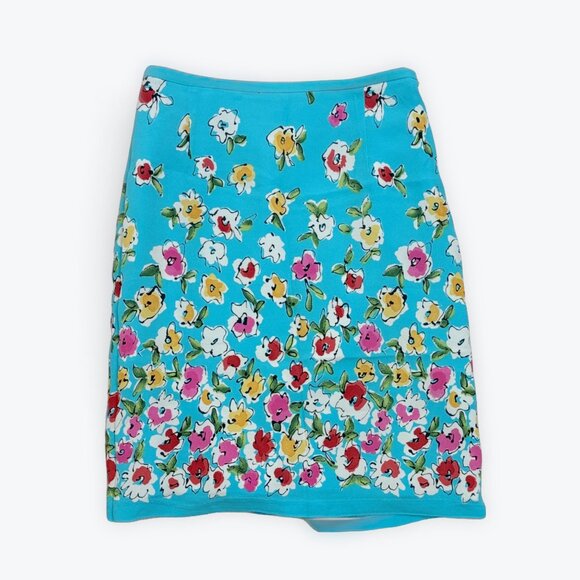 S Vintage Margaret M Flower Top Skirt Set - Picture 3 of 6